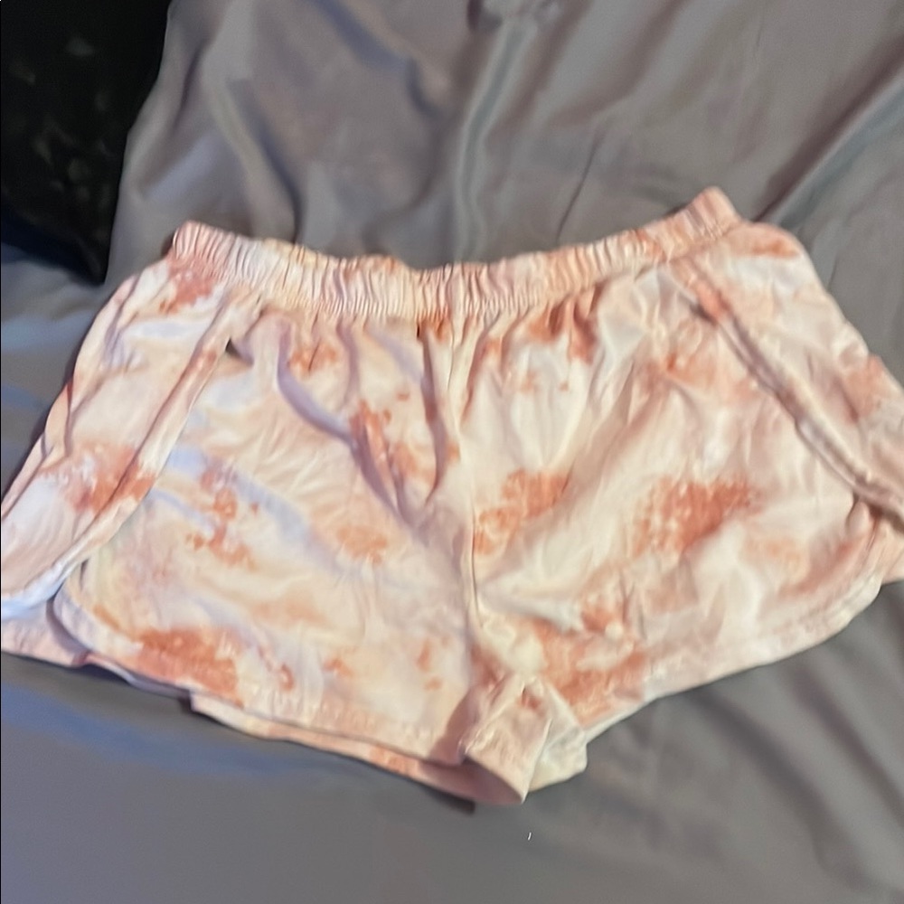 Pink Tie-Dye Athletic Shorts